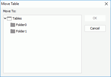 Move Table dialog box