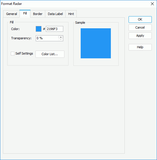 Format Radar - Fill