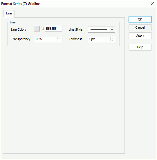 Format Series (Z) Gridline dialog box