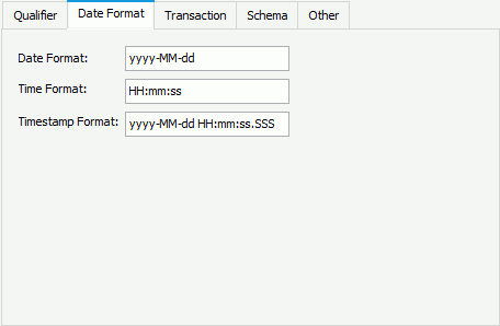 JDBC Connection Options - Data Format