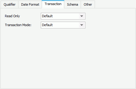 JDBC Connection Options - Transaction