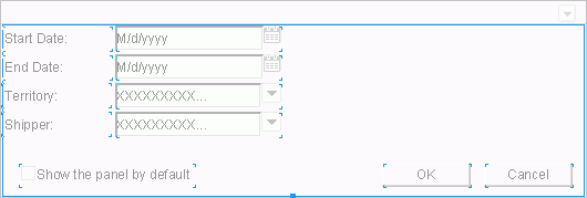 Configuration Panel of Library Conponent for Specifying Parameter Values