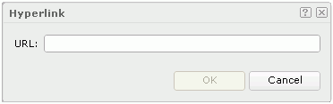 Hyperlink dialog