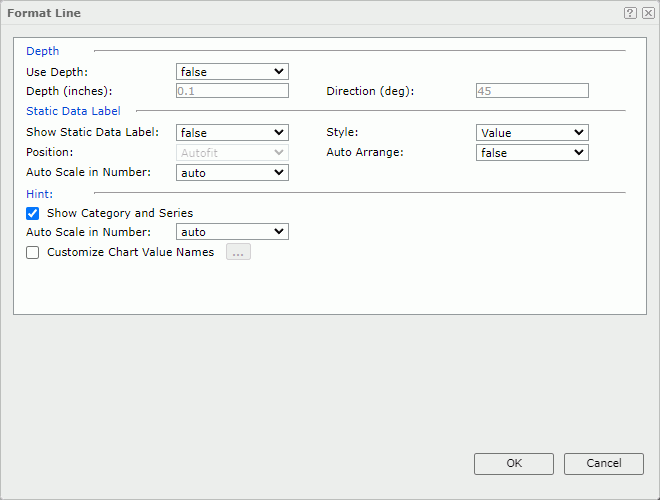 Format Line dialog box